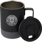 Alexander Vacuum Tumbler with Handle and Slider Lid, 14 oz Laser Engraving - Black - Detail