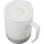 Alexander Vacuum Tumbler with Handle and Slider Lid, 14 oz - White - Detail 3