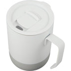 Alexander Vacuum Tumbler with Handle and Slider Lid, 14 oz - White - Detail 4