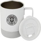 Alexander Vacuum Tumbler with Handle and Slider Lid, 14 oz - White - Detail