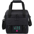 Alfresco Recycled Event Cooler for 24 Cans Embroidery - Black - Front