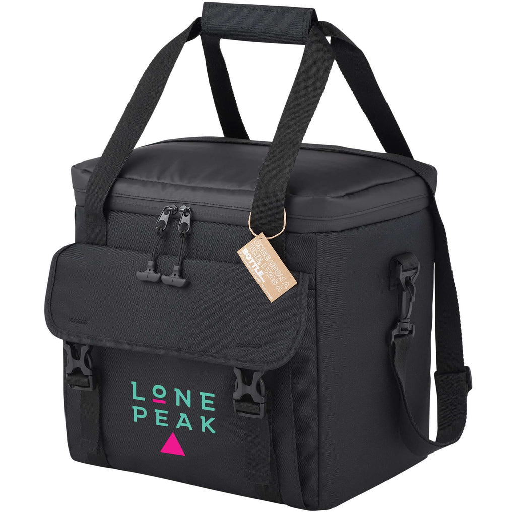 Alfresco Recycled Event Cooler for 24 Cans Embroidery - Black - Left Angle