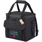 Alfresco Recycled Event Cooler for 24 Cans Embroidery - Black - Left Angle