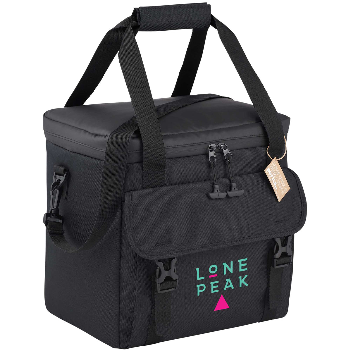 Alfresco Recycled Event Cooler for 24 Cans Transfer - Black - Right Angle
