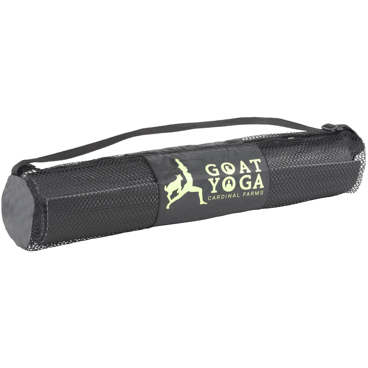 Align Yoga Mat with Carry Bag, 6mm Embroidery - Black - Photo