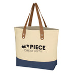 Alison Cotton Tote Bag, 12 oz Embroidery - Navy - Silk Screen