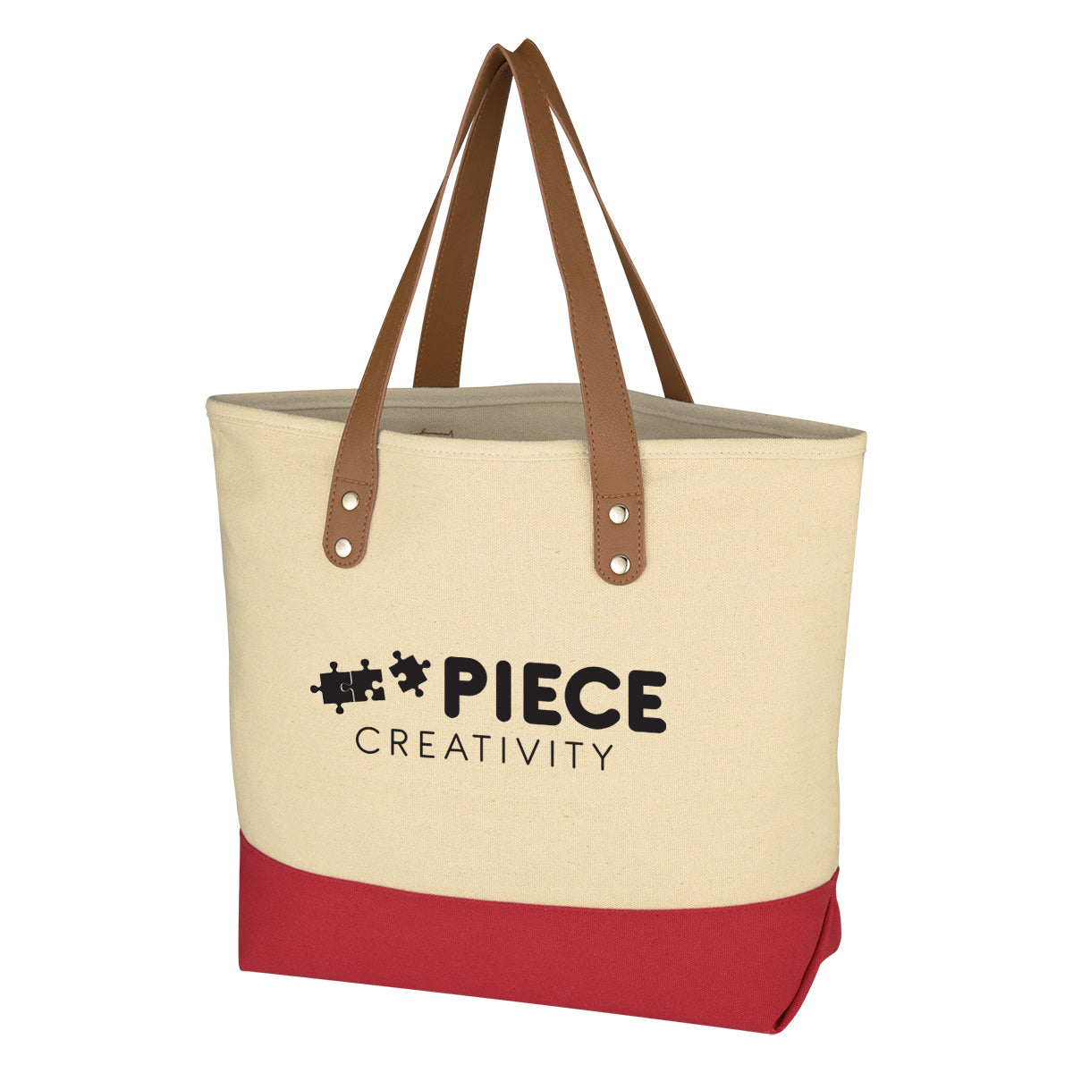 Alison Cotton Tote Bag, 12 oz - Red - Silk Screen