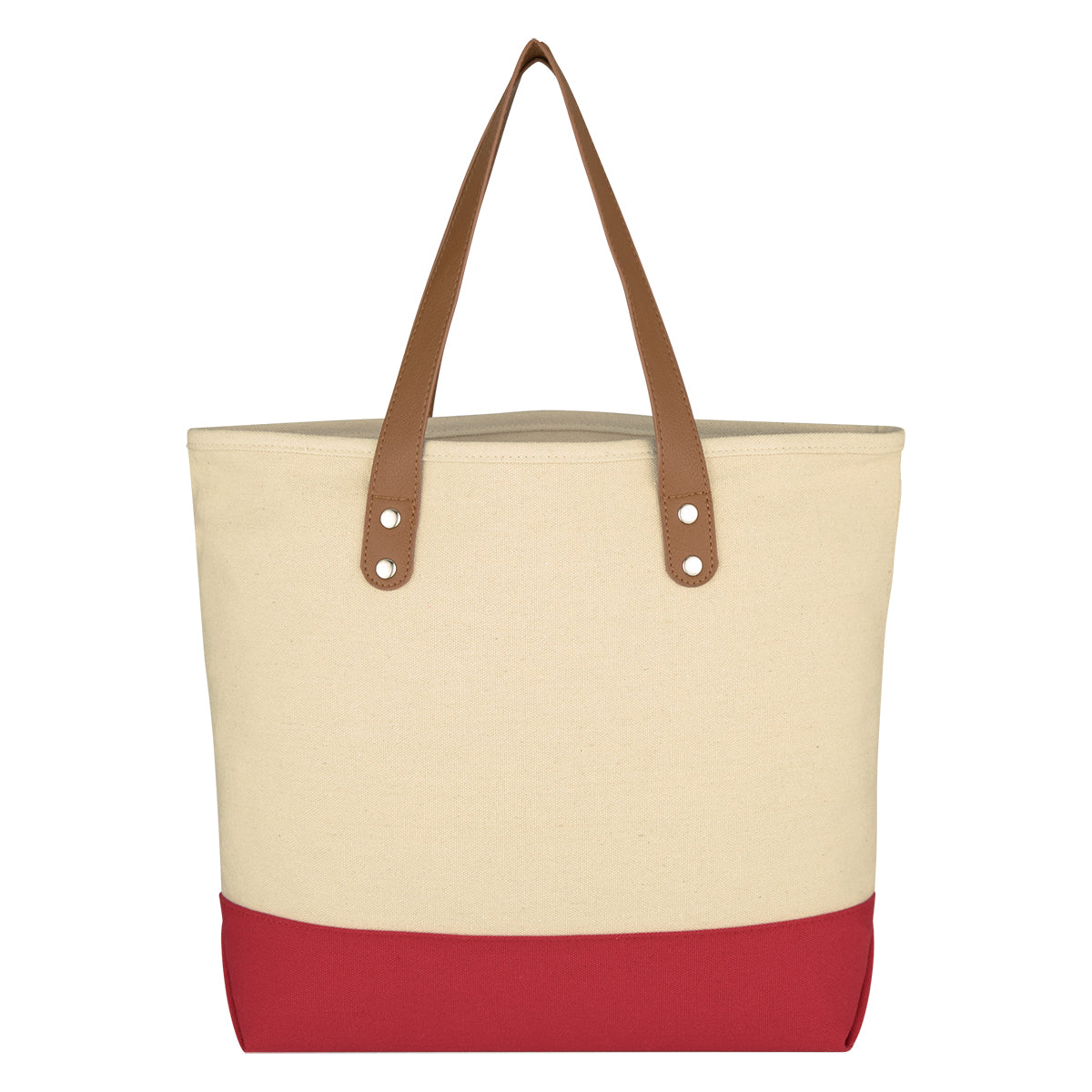 Alison Cotton Tote Bag, 12 oz - Red - Straight