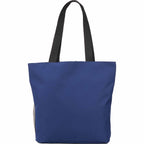 All-Purpose Tote with Bottle Pocket in Recycled PET Full Color - Navy - Back
