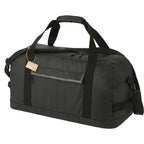All-Weather Duffel Bag in Recycled Polyester, 22 Inches Transfer - Black - Left Angle 2