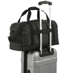 All-Weather Duffel Bag in Recycled Polyester, 22 Inches Transfer - Black - Left Angle