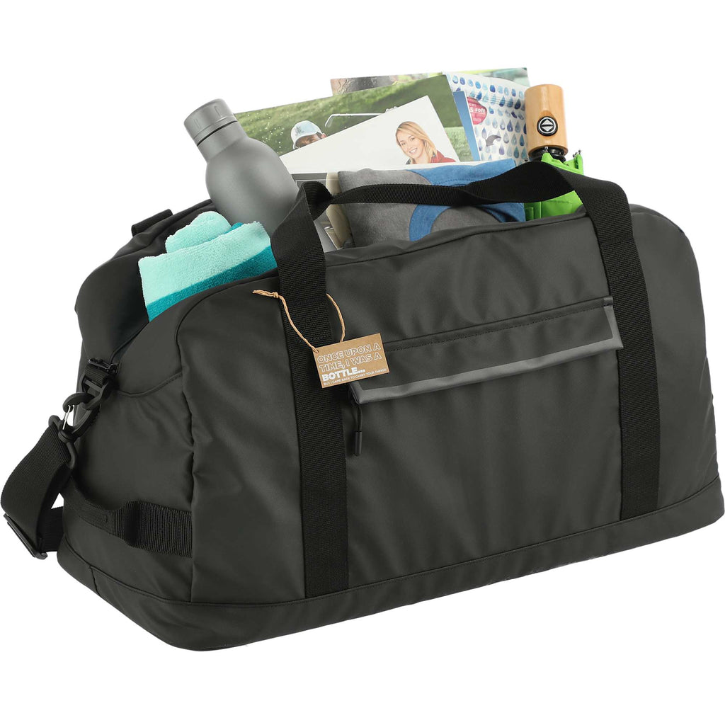 All-Weather Duffel Bag in Recycled Polyester, 22 Inches Transfer - Black - Right Angle 3
