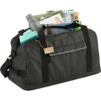 All-Weather Duffel Bag in Recycled Polyester, 22 Inches Transfer - Black - Right Angle 3