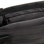 All-Weather Recycled Tote with Laptop Sleeve Embroidery - Black - Detail