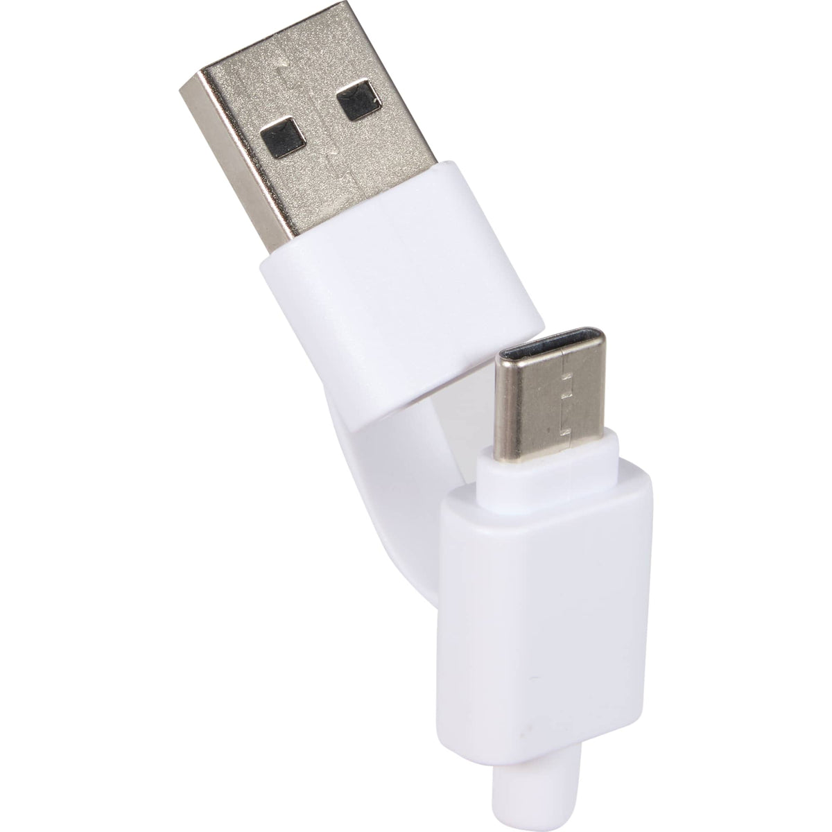 Allcord 5-in-1 Cable with Apple Watch Charger, 14 Inch - White - Detail Dual Usb 2