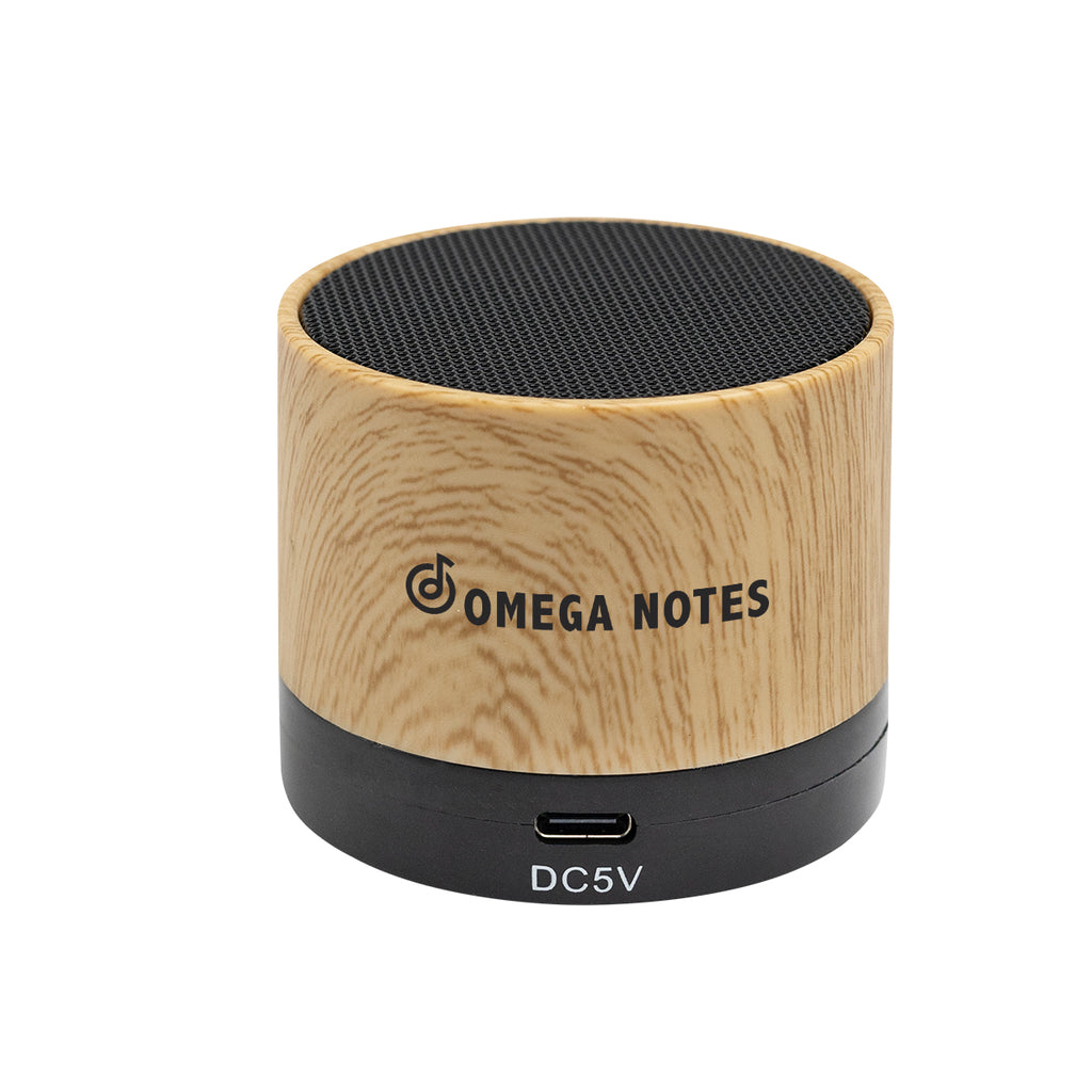 Allegro Wireless Speaker with Wood Grain Finish - Silk Screen