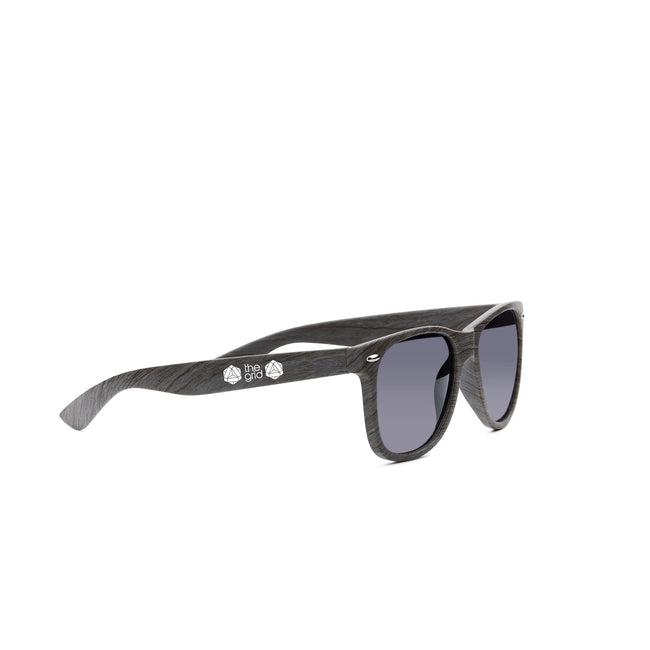 Allen Folding Sunglasses with Wood Look Frame