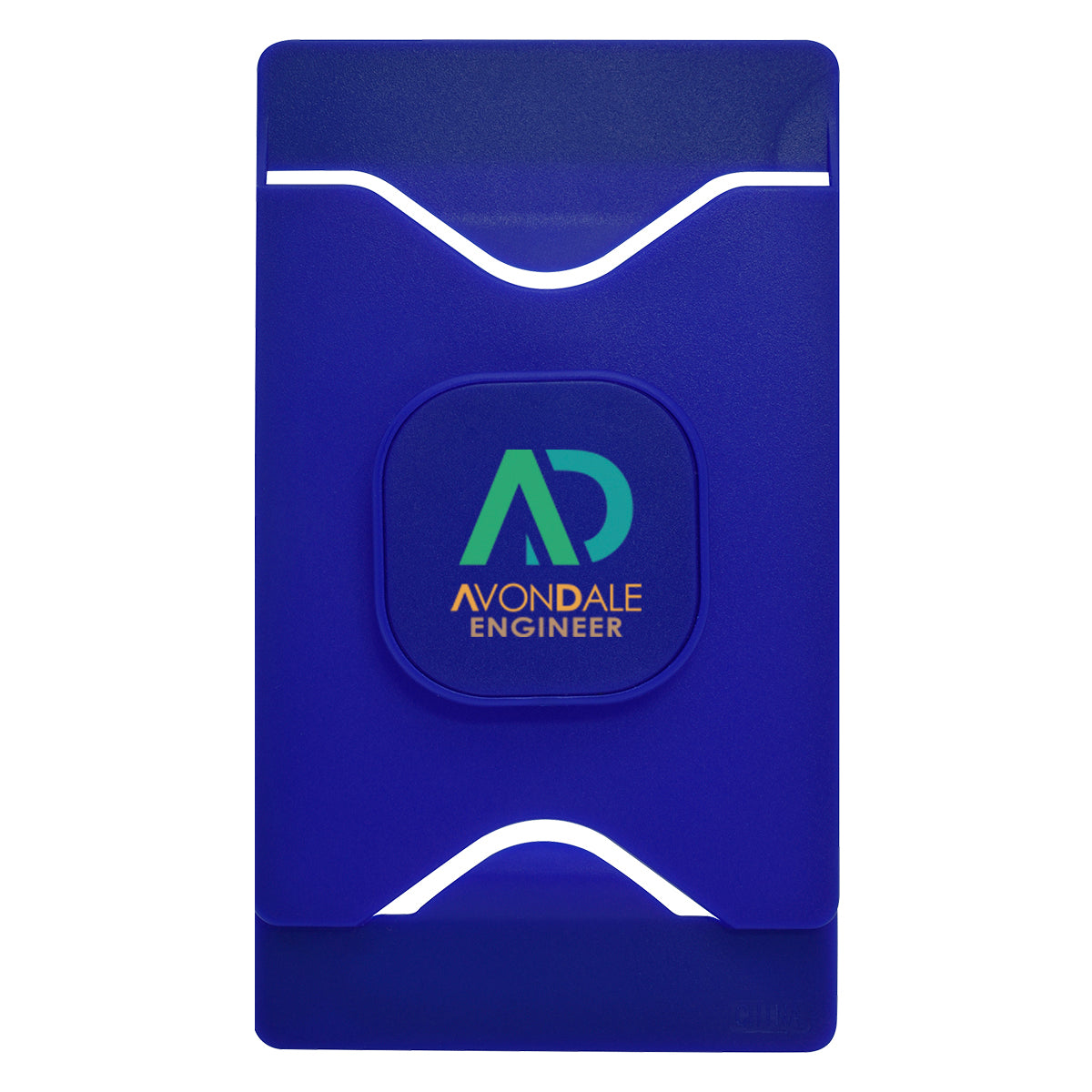 Alliance Phone Stand and Card Wallet - Blue - Full Color