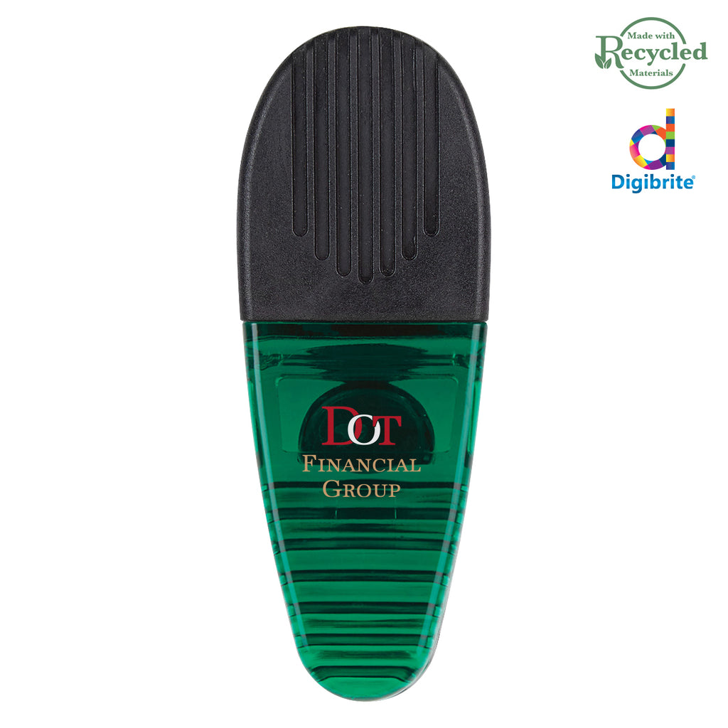 Alligator Style Bag Clip - Black - Full Color