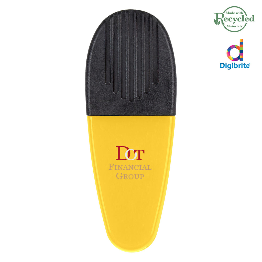 Alligator Style Bag Clip - Black - Full Color