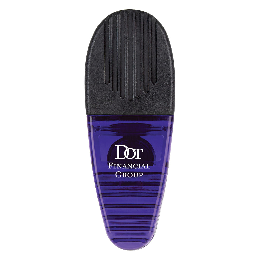 Alligator Style Bag Clip - Black - Silk Screen
