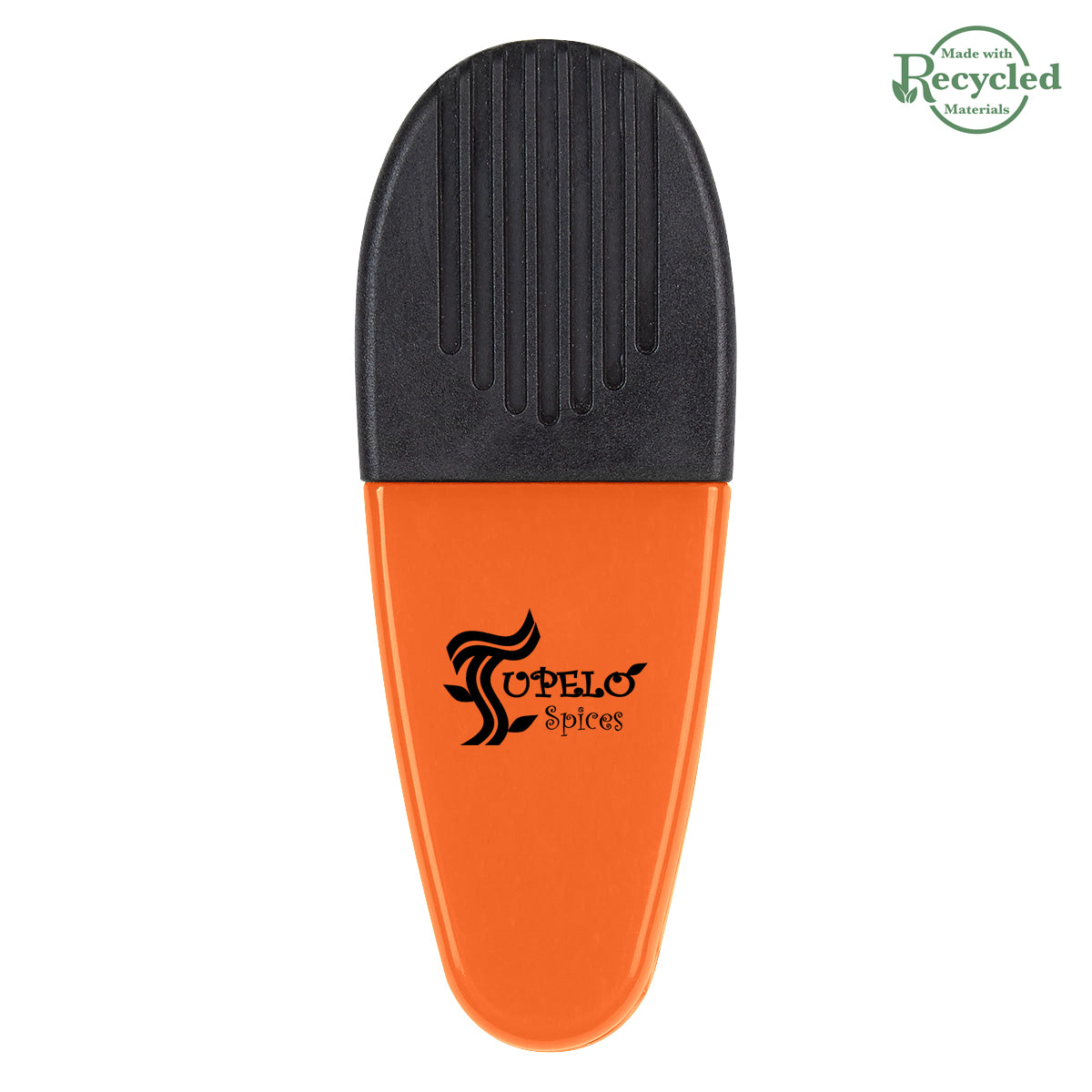 Alligator Style Bag Clip - Black - Silk Screen