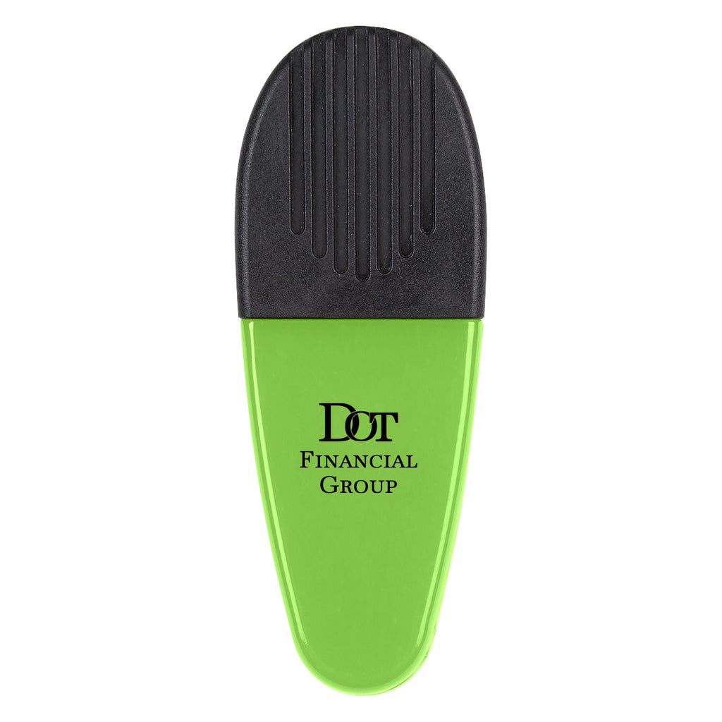 Alligator Style Bag Clip - Black - Silk Screen