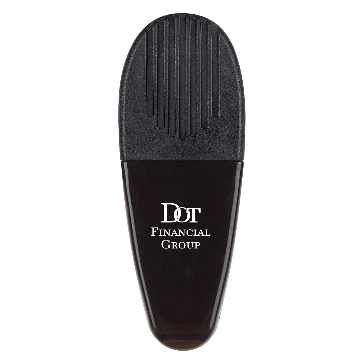 Alligator Style Bag Clip - Black - Silk Screen