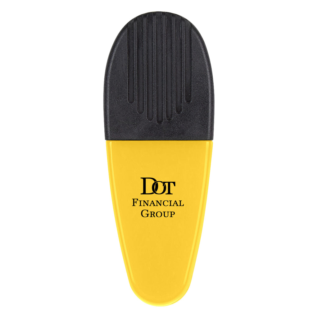 Alligator Style Bag Clip - Black - Silk Screen