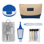Allure Travel Kit with Cosmetic Bag - Blue