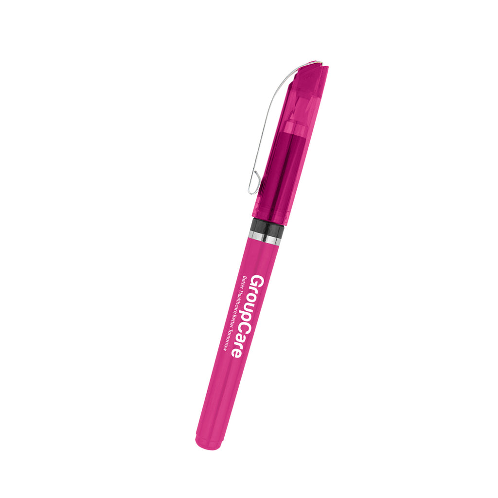 Aloha Pen with Gel Ink - Pink - Silk Screen