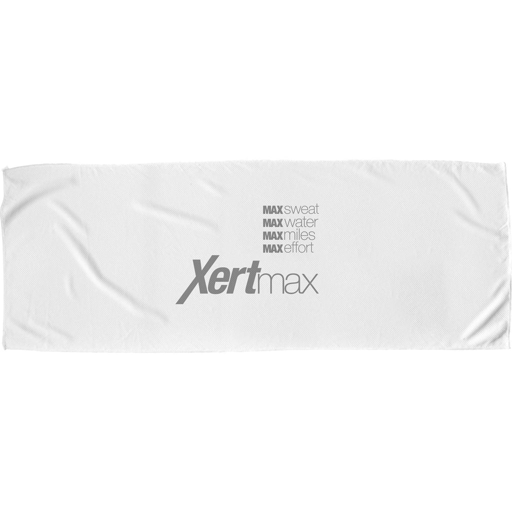 Alpha Cooling Fitness Towel Full Color - White - Front