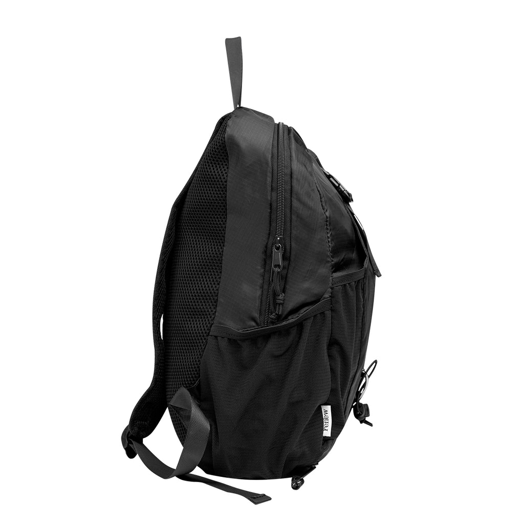 Alpine Backpack in Recycled PET - Black - Side