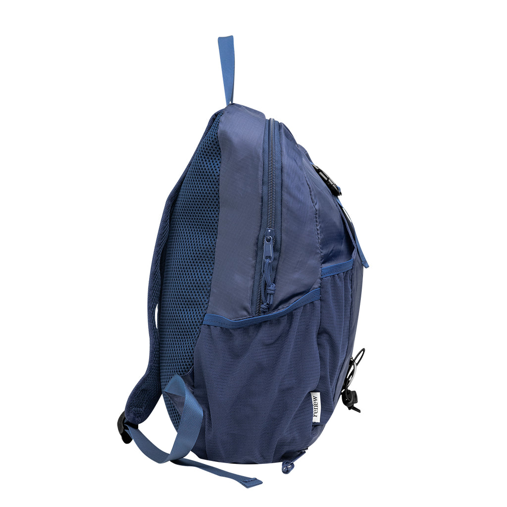 Alpine Backpack in Recycled PET - Navy - Side