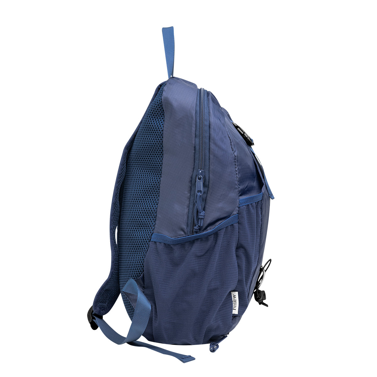 Alpine Backpack in Recycled PET - Navy - Side