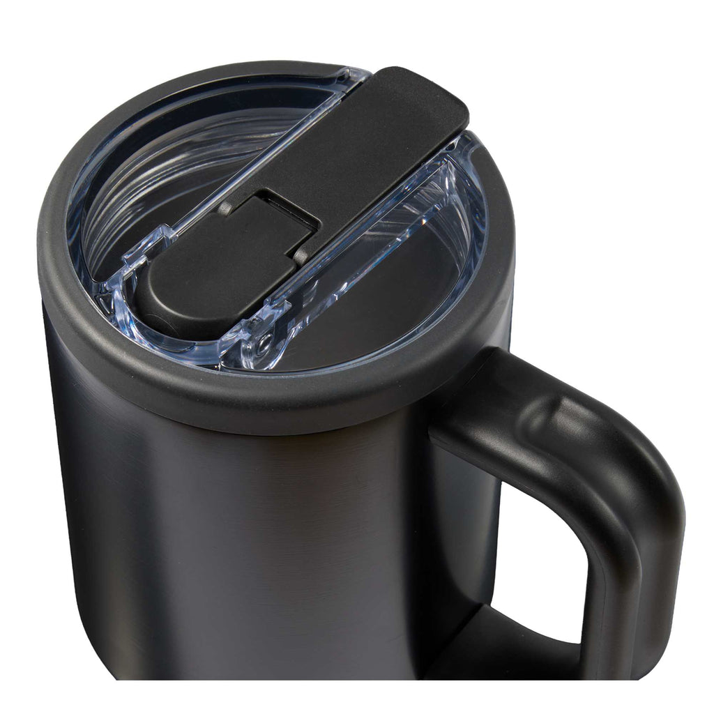 Alpine Insulated Travel Mug with Flip Straw, 30 oz - Black - Detail 2