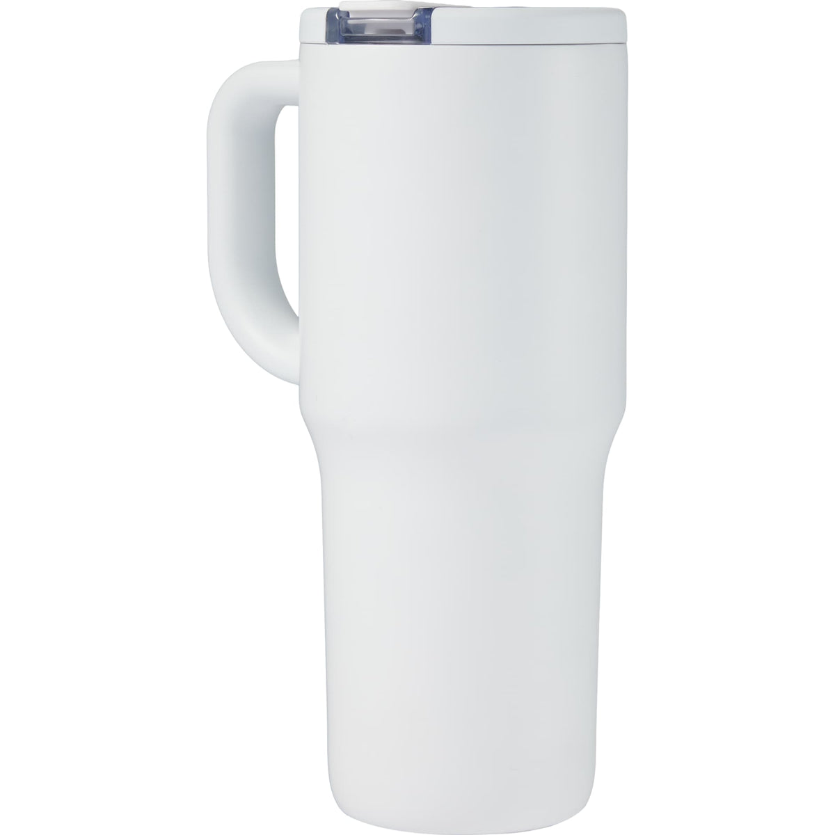 Alpine Insulated Travel Mug with Flip Straw, 30 oz - White - Back 2