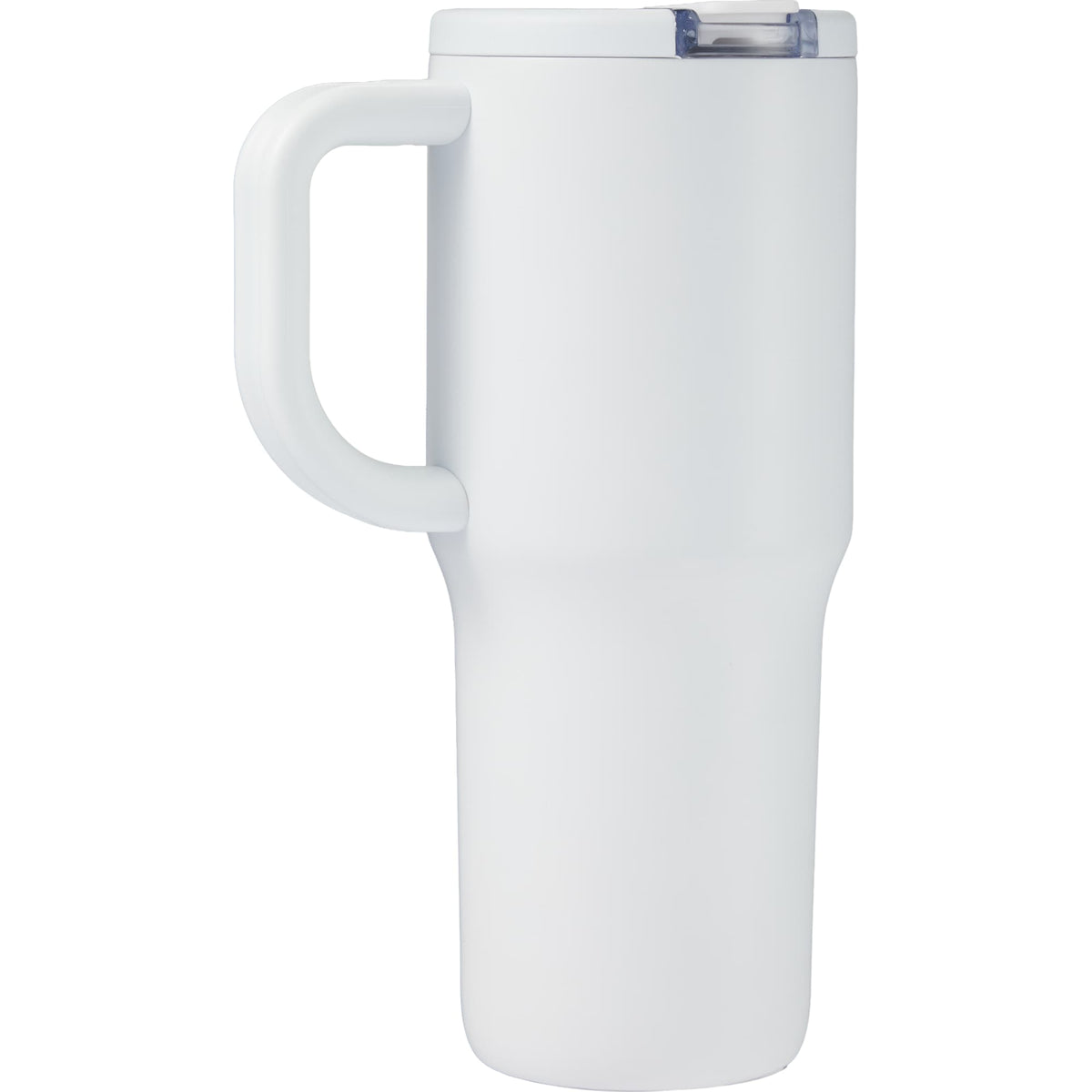 Alpine Insulated Travel Mug with Flip Straw, 30 oz - White - Back 3