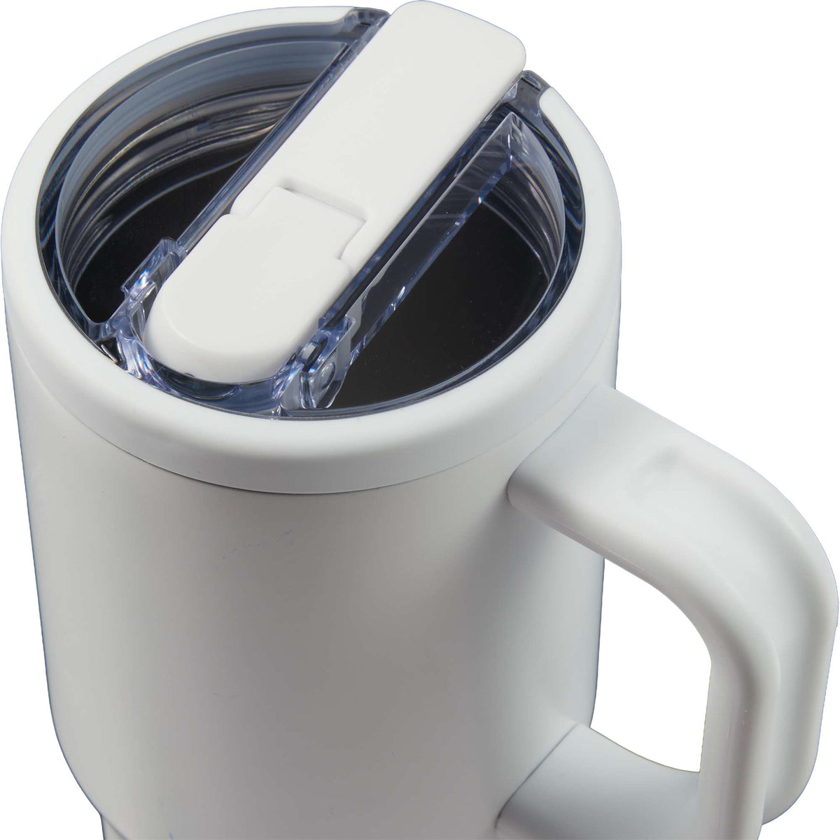 Alpine Insulated Travel Mug with Flip Straw, 30 oz - White - Detail 2