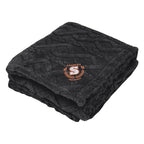 Alpine Sherpa Blanket in Recycled PET - Black - Embroidery