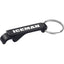Aluminum Bottle and Can Opener Keychain Laser Engraving - Black - Front