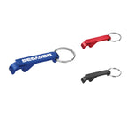 Aluminum Bottle and Can Opener Keychain Laser Engraving - Blue - Front Group