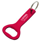 Aluminum Key Ring with Bottle Opener - Red - Laser Engraving