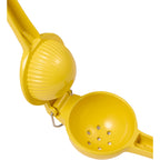 Aluminum Lemon Squeezer - Yellow - Detail Open