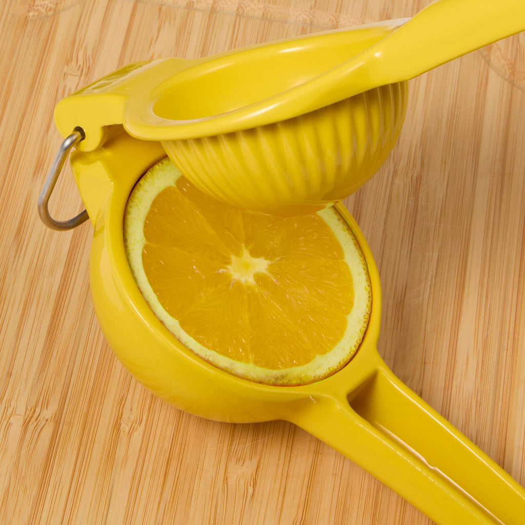 Aluminum Lemon Squeezer - Yellow - Propped