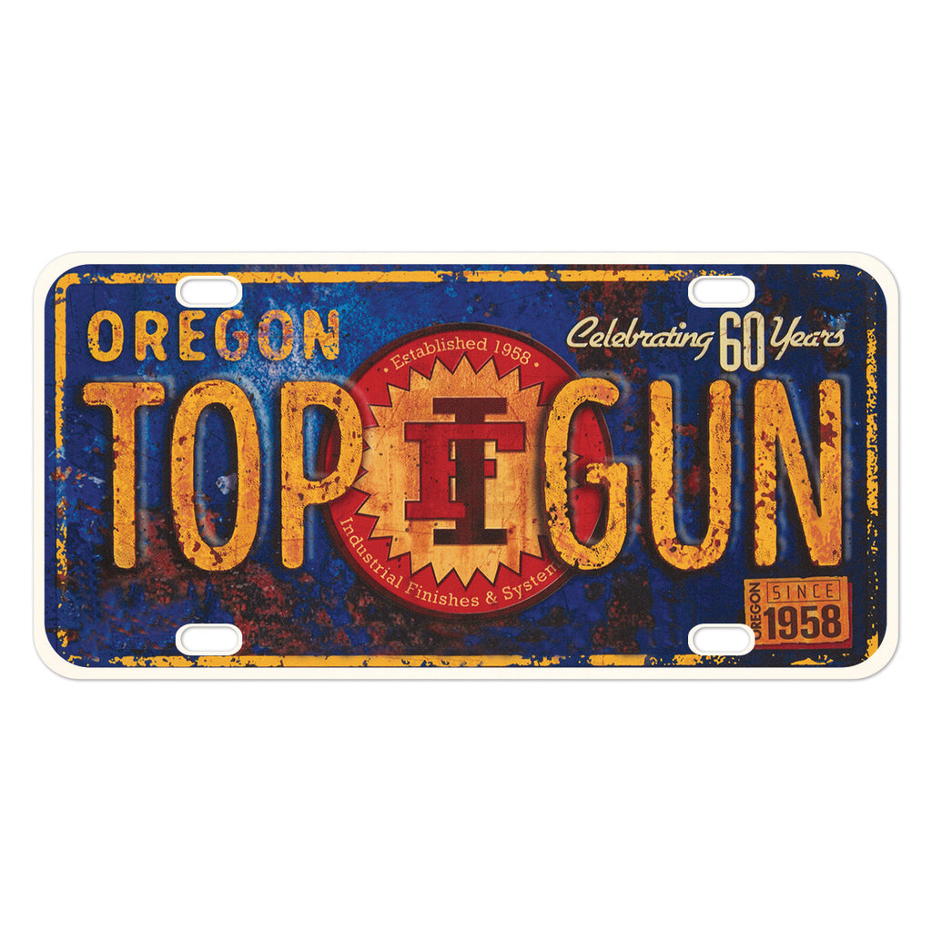Aluminum License Plate - White - Full Color
