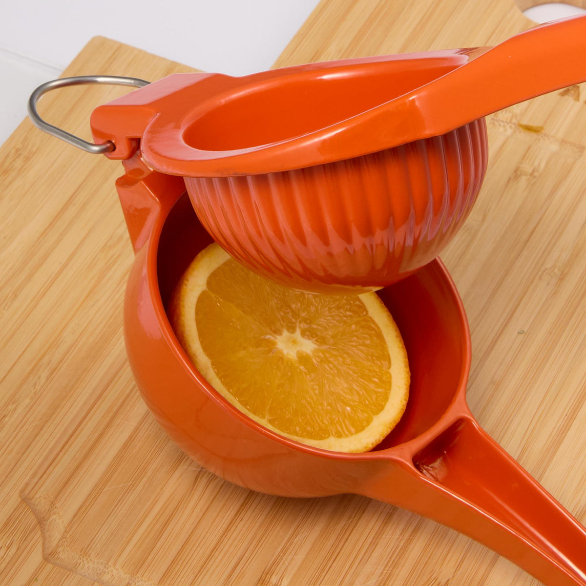 Aluminum Orange Squeezer - Orange - Propped