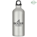 Aluminum Tundra Bike Bottle, 20 oz - Silver - Silk Screen