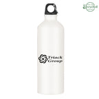 Aluminum Tundra Bike Bottle, 25 oz - White - Silk Screen
