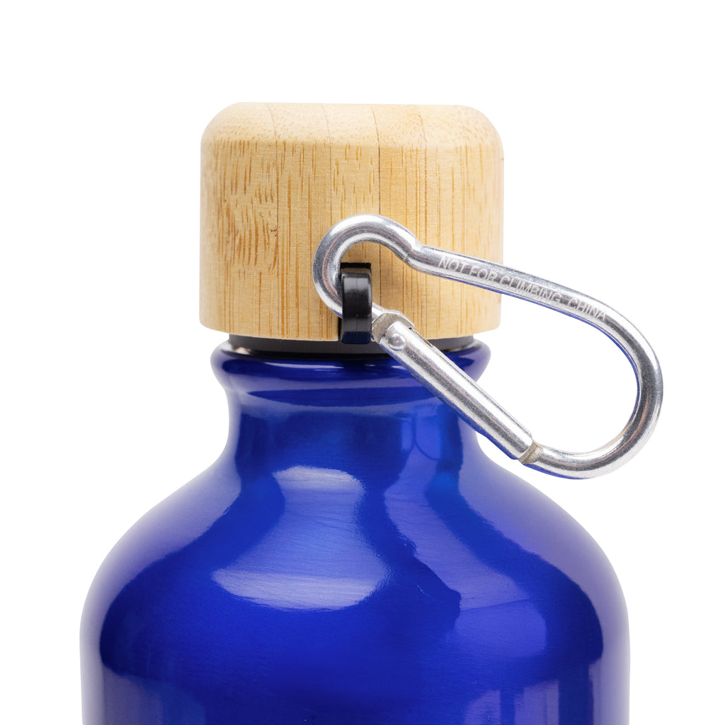 Aluminum Tundra Bike Bottle with Bamboo Lid, 25 oz - Carabiner